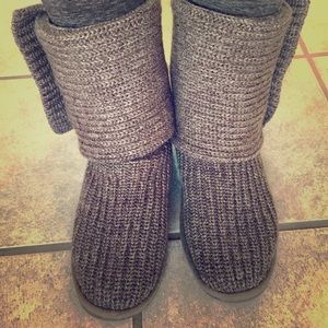 UGG Classic Cardy Boots Grey Size 8